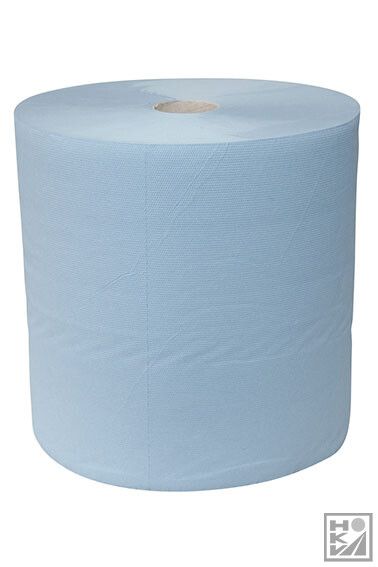 Industriepapier 380mtr x 37cm 3-laags cellulose blauw 1 rol per pak (Disp.A0003915)