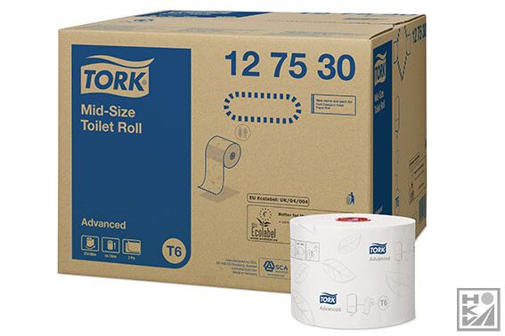 Tork Advanced toil.paper compact roll 2-lgs, 100 mtr. 27 rol p/ds (Disp. A0101993)