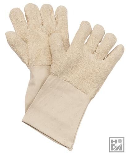 Bullflex 10097 100% katoenen lussendoek handschoen met een lengte van 32 cm One size