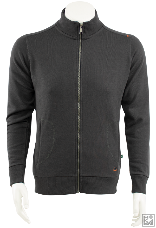 T'RIFFIC Heren Sweat jacket 50/50% recycled textiel/recycled petpolyester Uitlopend.