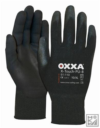 Werkhandschoenen Oxxa x-touch pu-b, 51-110, zwart