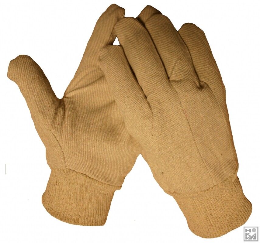 Bullflex 10089 100% katoenen keper handschoen met tricot boord One size