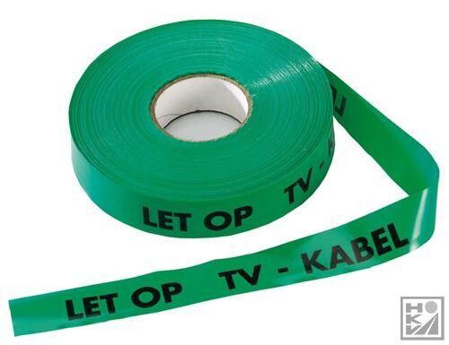 rol band 250m (let op! tv-kabel) groen