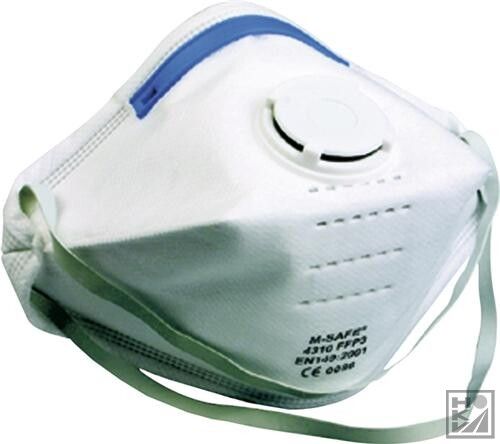 M-Safe vouwmasker FFP3 ventiel type 4310