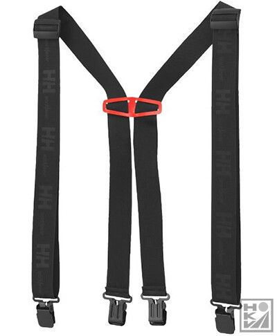 Helly Hansen Logo Suspenders 79523 990 Black Std