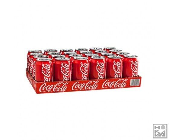Coca cola regular blik 33cl. a24. Uitlopend.