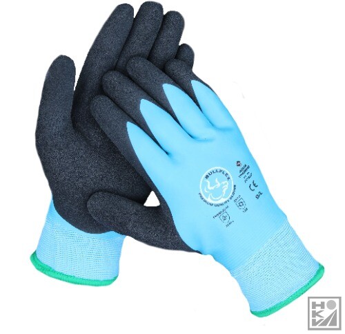 Bullflex Premium 20307 waterdichte acryl gevoerde handschoen met een antislip coating in de palm