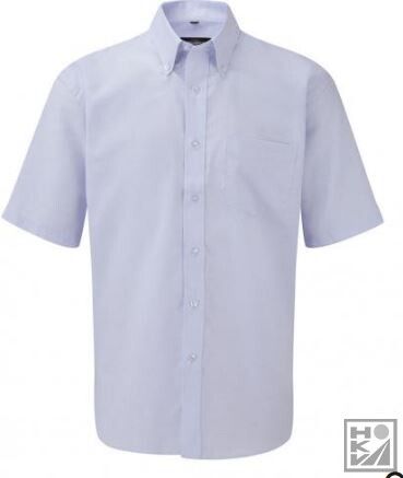 Overhemd Russell Oxford Blue, korte mouwen