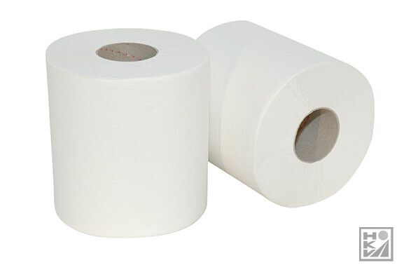 Midi poetspapier 160mtr x 20cm 2-laags cellulose. 6 rollen per pak (Disp.A0196090)