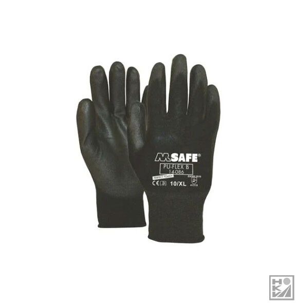 Werkhandschoen M-Safe PU-Flex B 14-086 zwart
