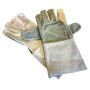 Bullwelder 10394 ongevoerde rundsplitlederen lashandschoen met in de palm rundsnerflederen 10/XL