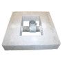 Funderingsvoet beton 40x40cm Ø48,3mm imbus