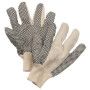 Bullflex 10092 100% katoenen keper handschoen met tricot boord en antislip PVC nopjes One size