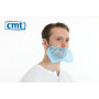 CMT baardmasker, pp non-woven. blauw, 2 oorelastieken, 100st/zak, 1.000st/doos